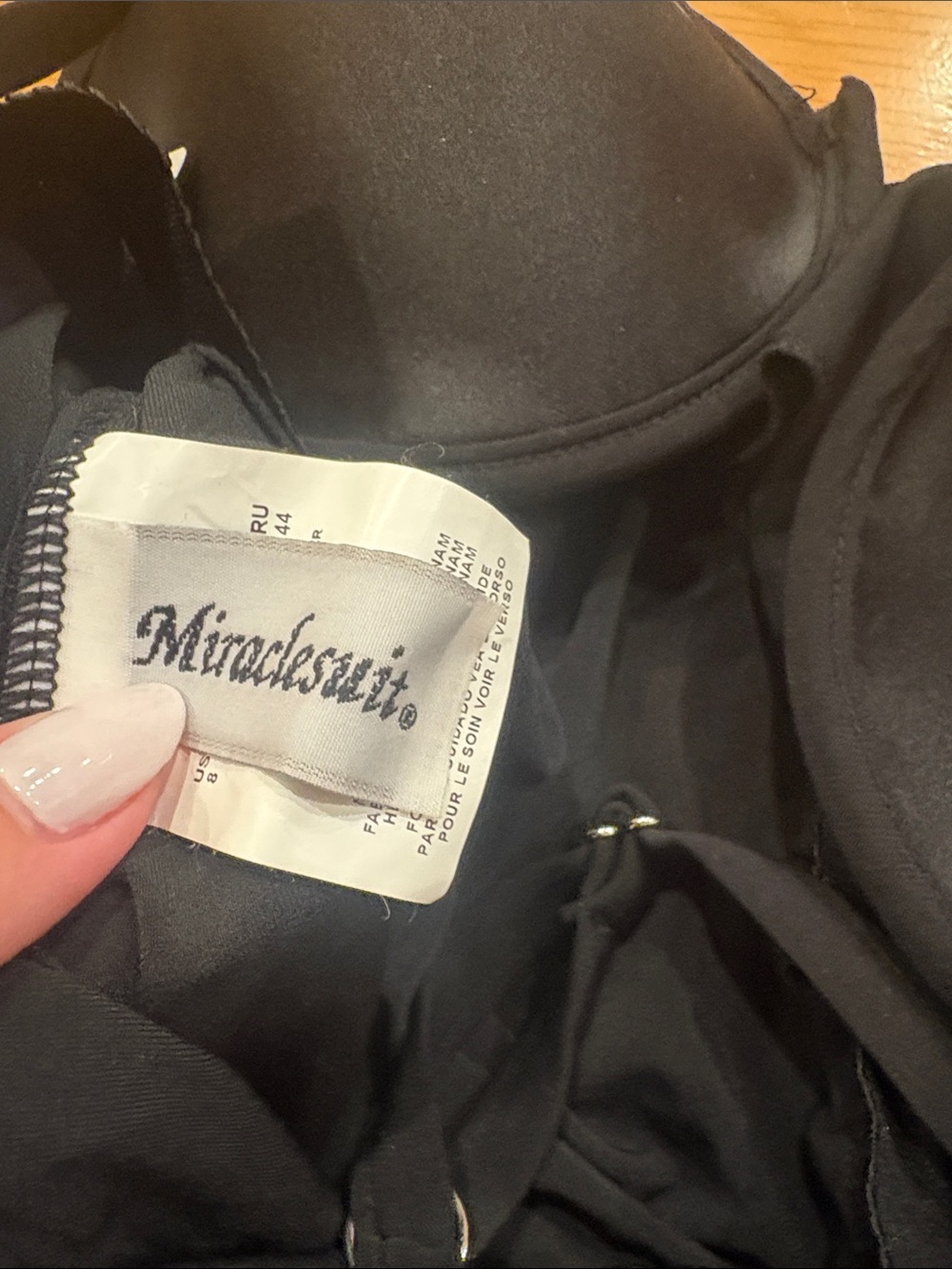 Miraclesuit Black Shaping Chemise with Built-In Cups - Picture 4 of 5
